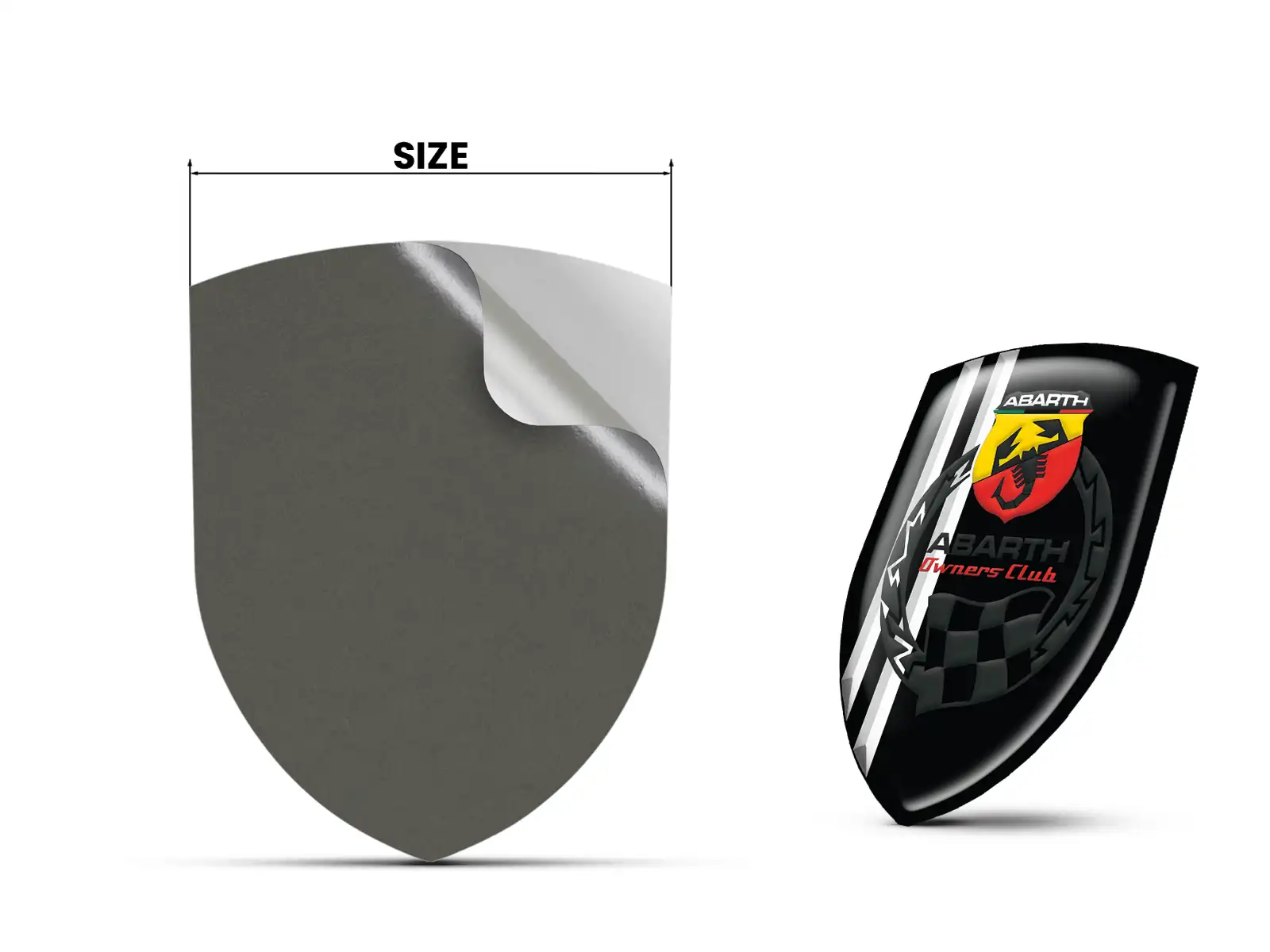 Fiat Abarth Car Window Stickers Stylish Professional Customizable